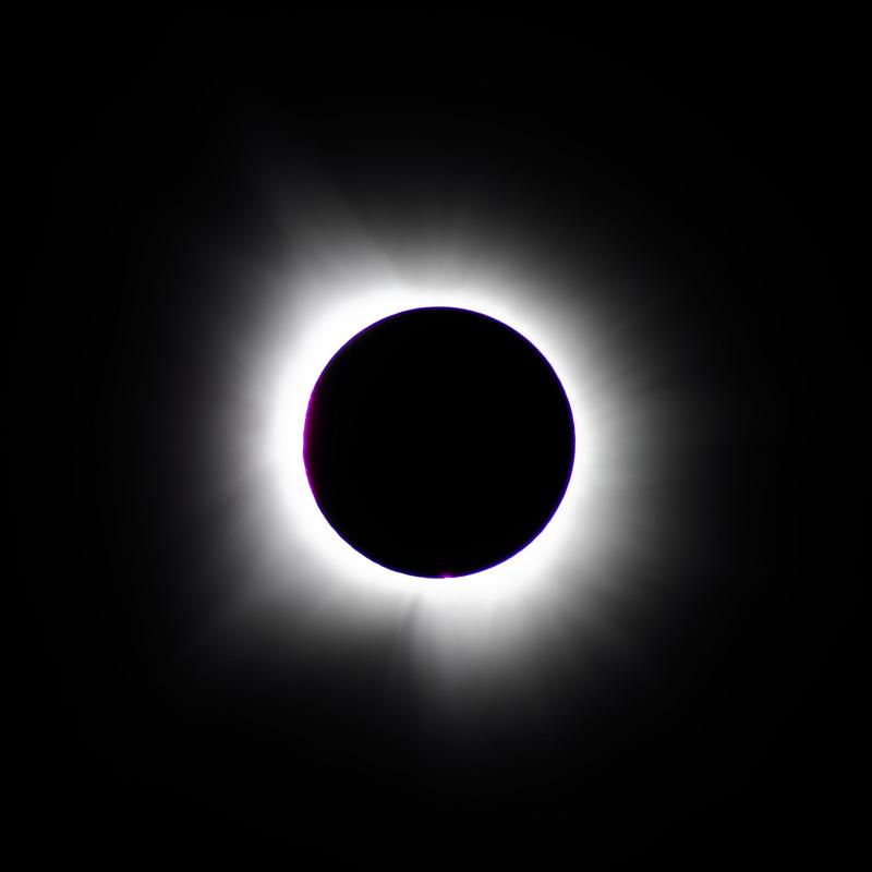 The sun during totality